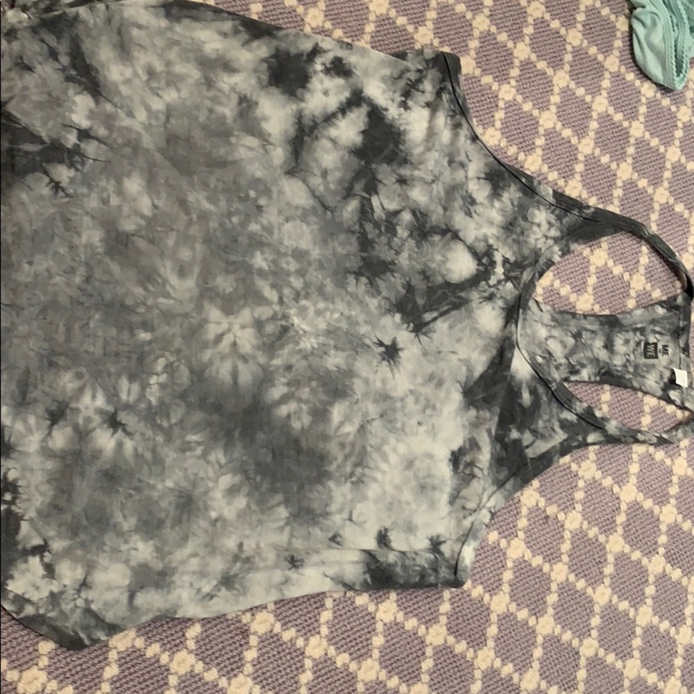 Tie dye halter tank
